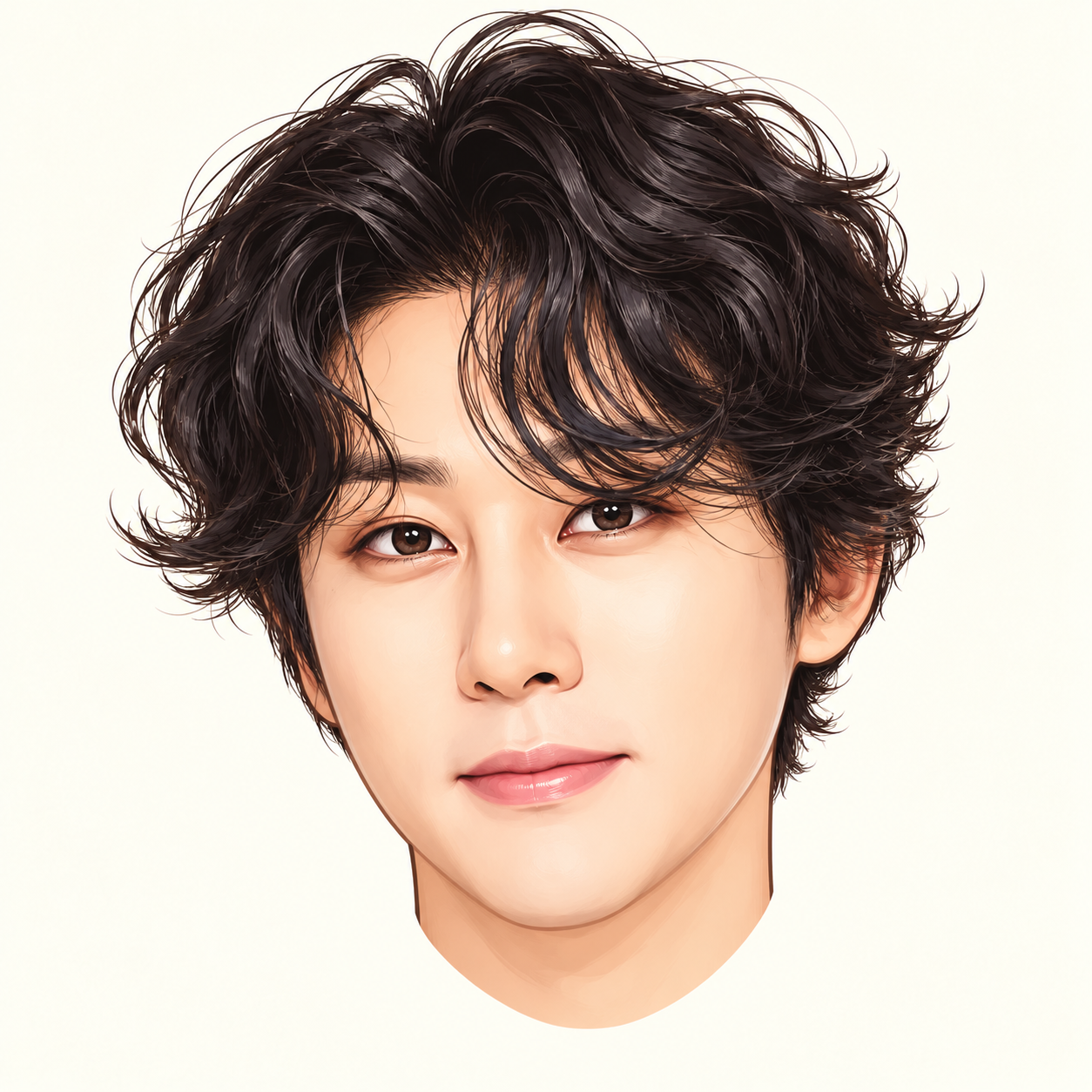 강문경의 만화 얼굴