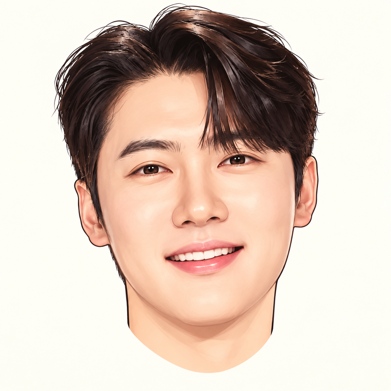손빈아의 만화 얼굴