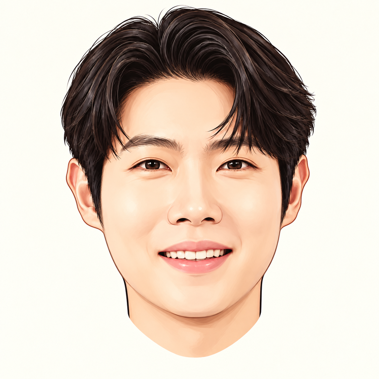 손태진의 만화 얼굴