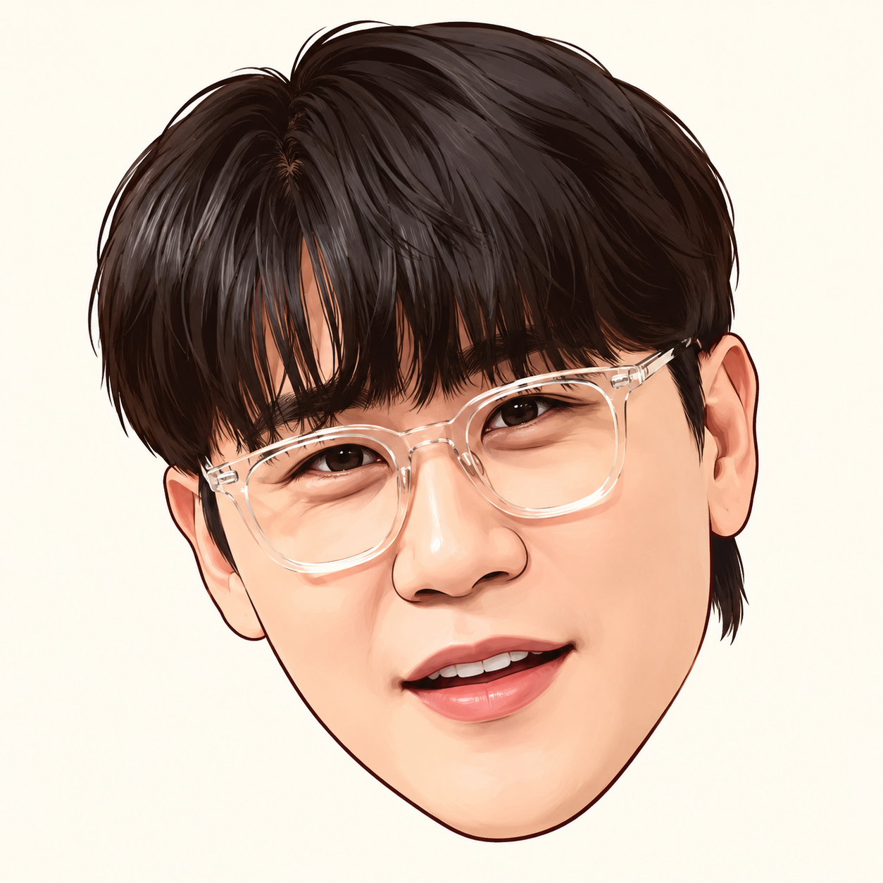 영탁의 만화 얼굴