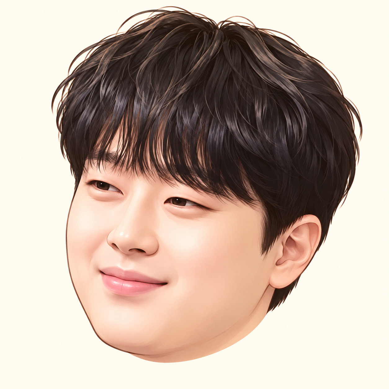 이찬원의 만화 얼굴