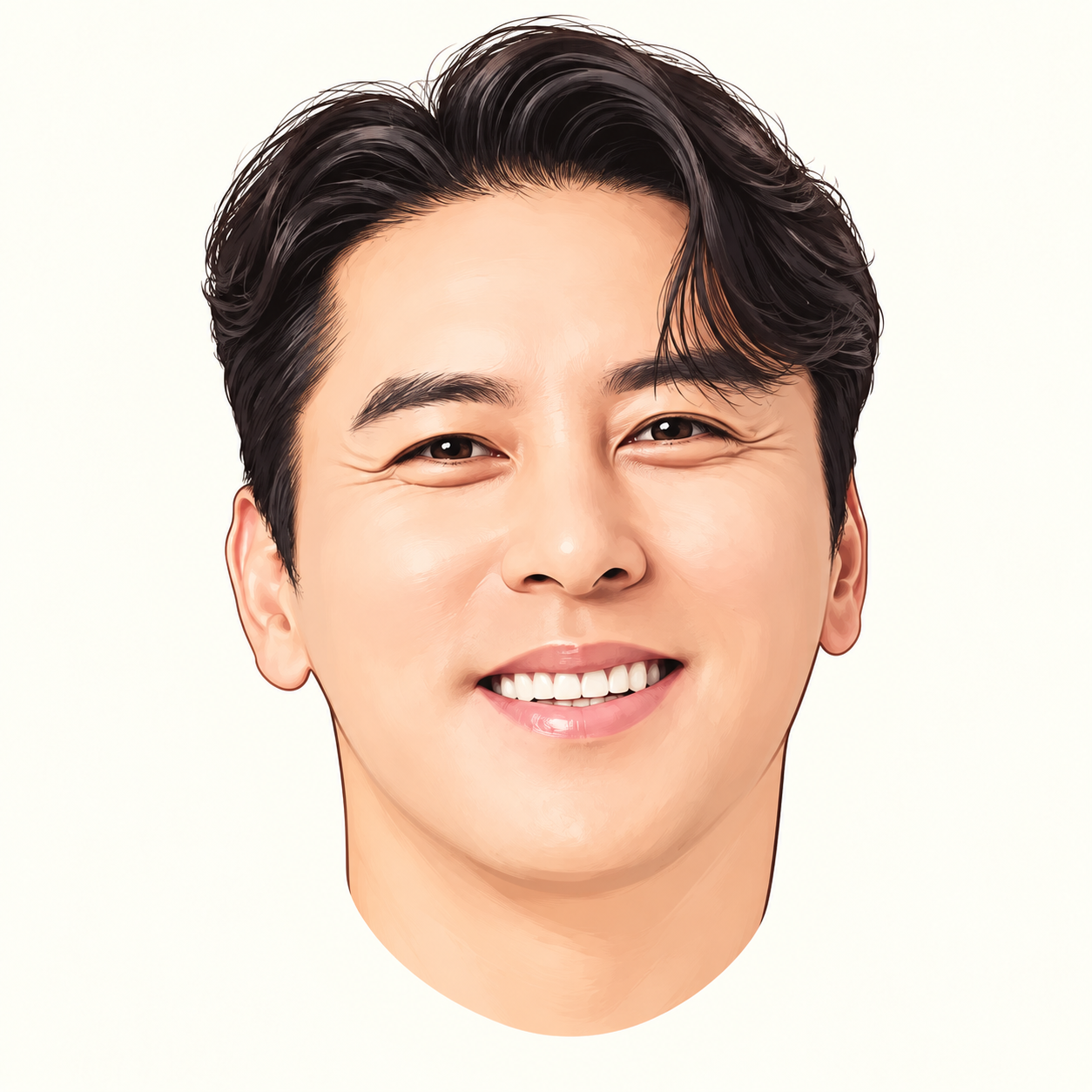 장민호의 만화 얼굴
