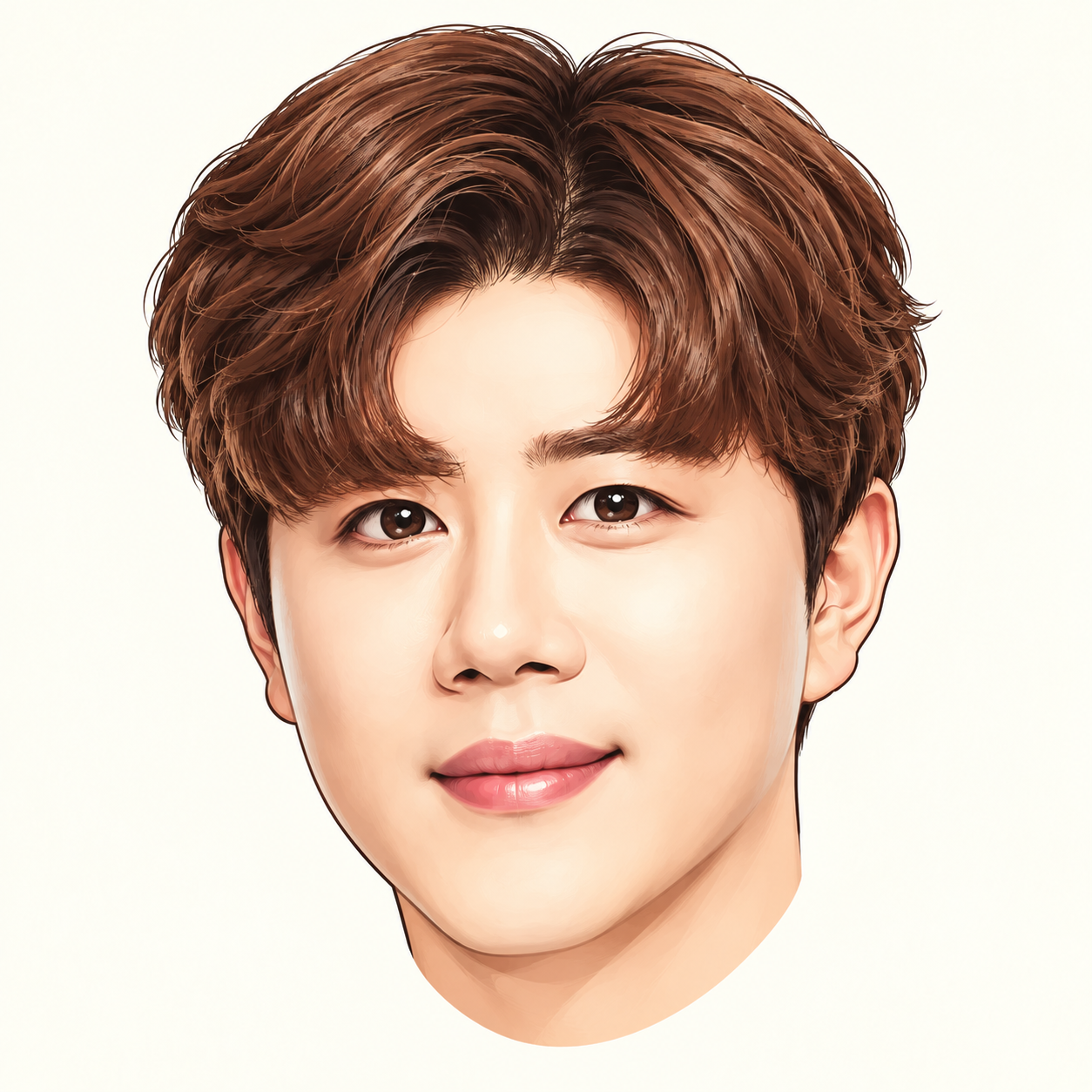 진해성의 만화 얼굴