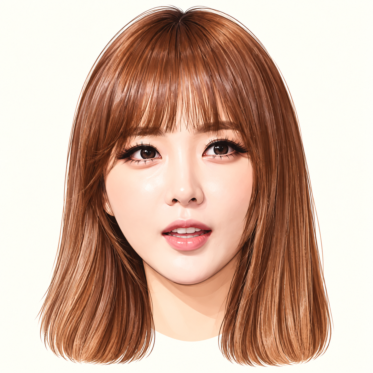 홍진영의 만화 얼굴